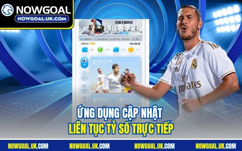 Ứng dụng cập nhật liên tục tỷ số trực tiếp